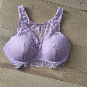 Victoria's Secret Pink High Neck Bralette in Pink Size Medium